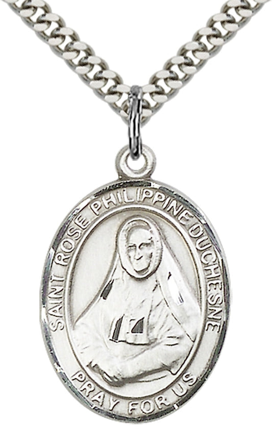 Sterling Silver St. Rose Philippine Pendant