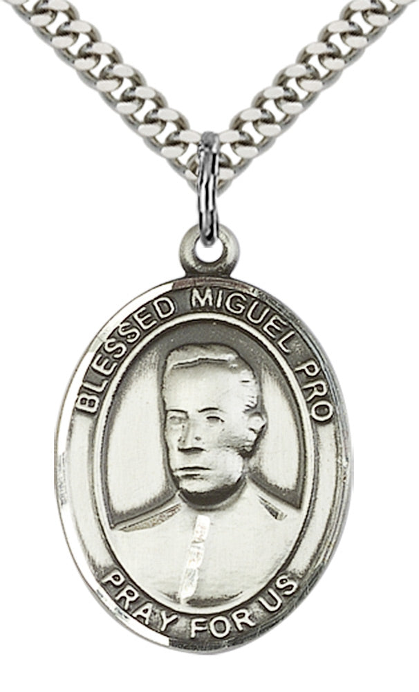 Sterling Silver Blessed Miguel Pro Pendant