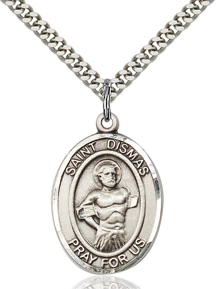 Sterling Silver St. Dismas Pendant