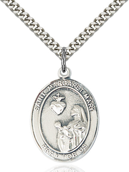 Sterling Silver St. Margaret Mary Alacoque Pendant