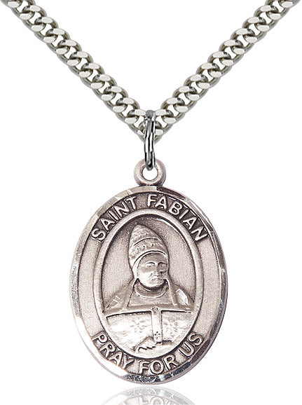 Sterling Silver St. Fabian Pendant