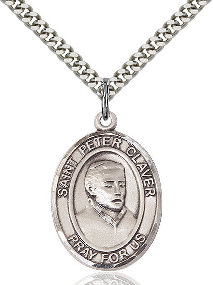 Sterling Silver St. Peter Claver Pendant