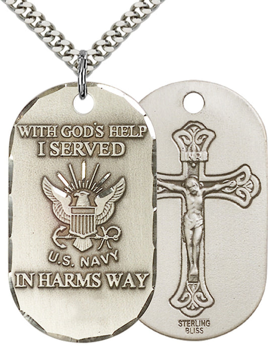 Sterling Silver Navy Pendant