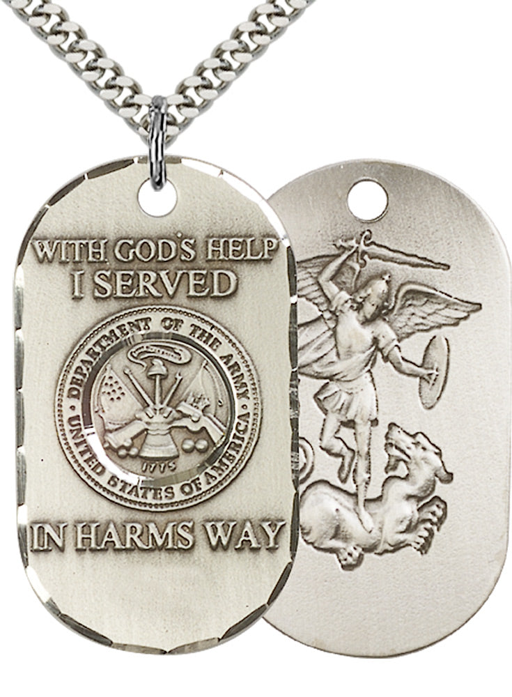 Sterling Silver Army Pendant