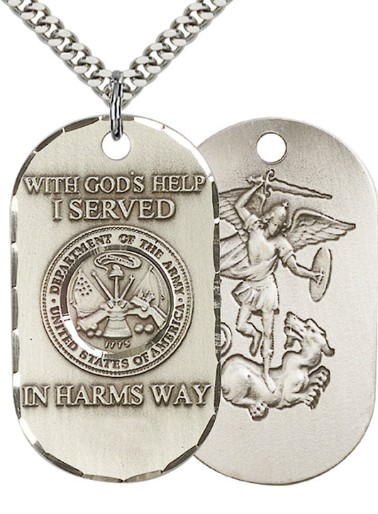 Sterling Silver Army Pendant