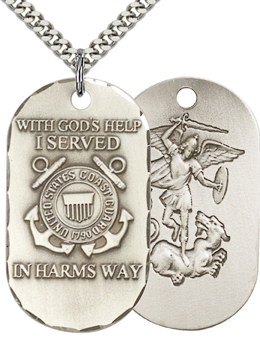 Sterling Silver Coast Guard Pendant