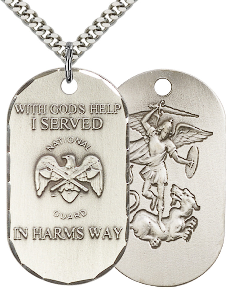 Sterling Silver National Guard Pendant