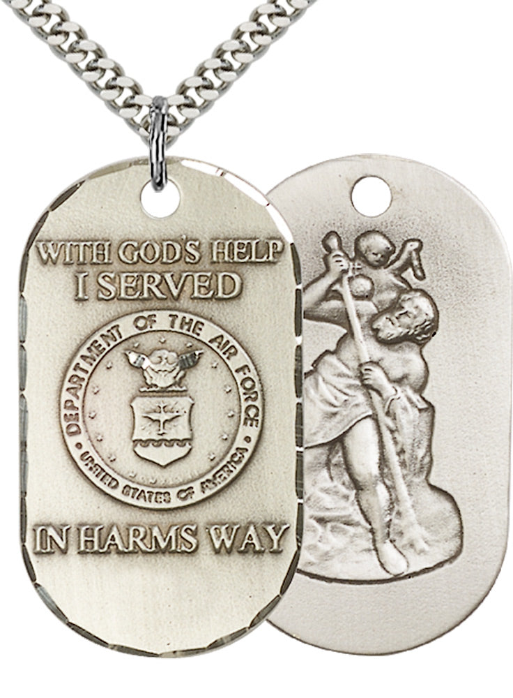 Sterling Silver Air Force Pendant