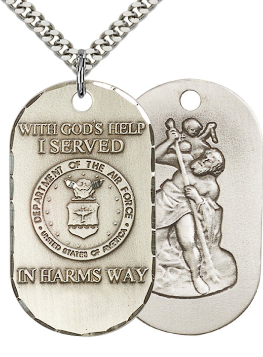Sterling Silver Air Force Pendant