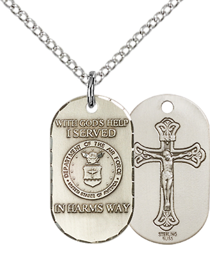 Sterling Silver Air Force Pendant