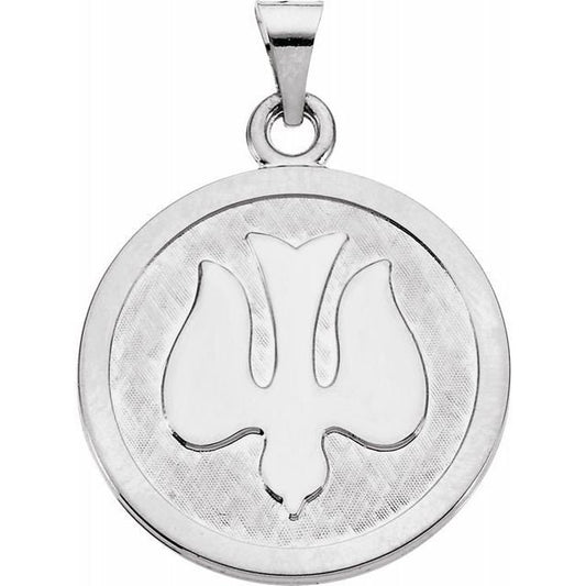 Sterling Silver 23 mm Holy Spirit (Dove) Medal