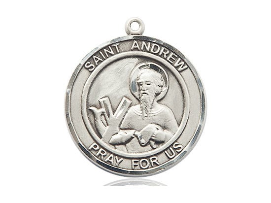 St Andrew the Apostle Sterling Silver (NO CHAIN)