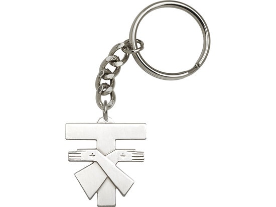 Franciscan Cross Keychain