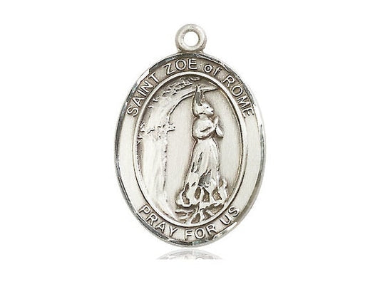 St Zoe of Rome Sterling Silver Pendant (NO CHAIN)