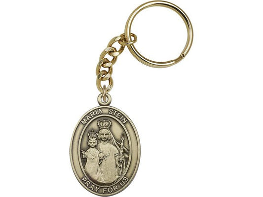 Maria Stein Keychain Gold Finish