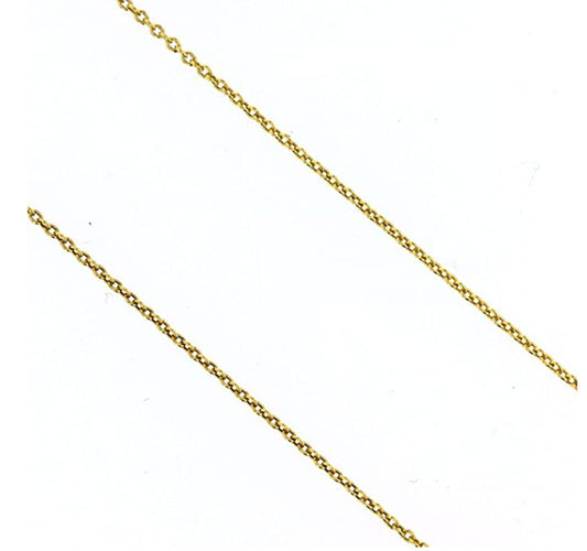 Sterling Silver Chain 18 Inch Silver Round Cable Chain 0.60mm