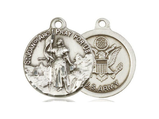 St Joan of Arc Army Sterling Silver Pendant Only