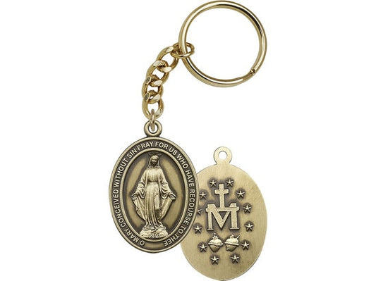 Religous Keychain Gold Finish