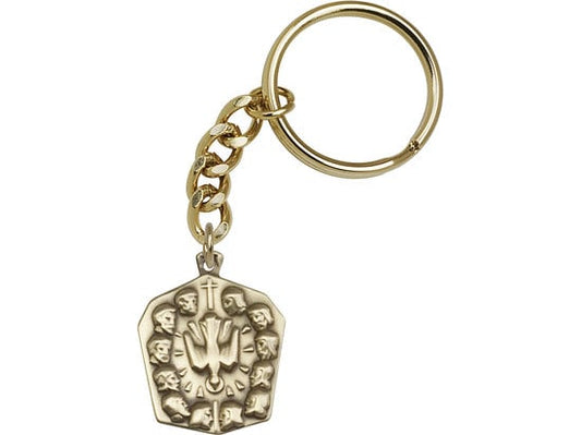 Apostles Keychain Gold Finish