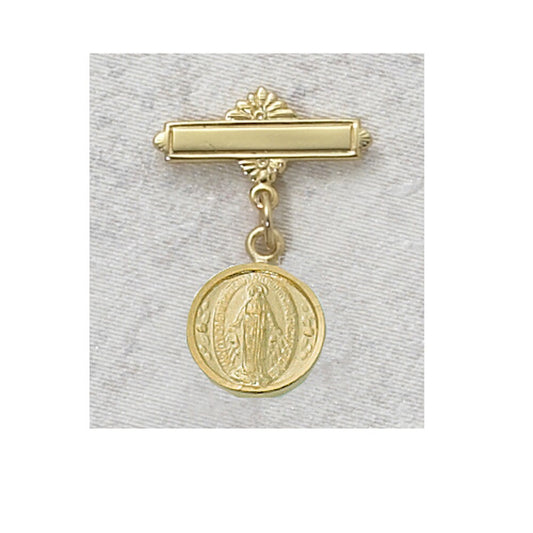 Religous  Baby Pin Sterling Silver