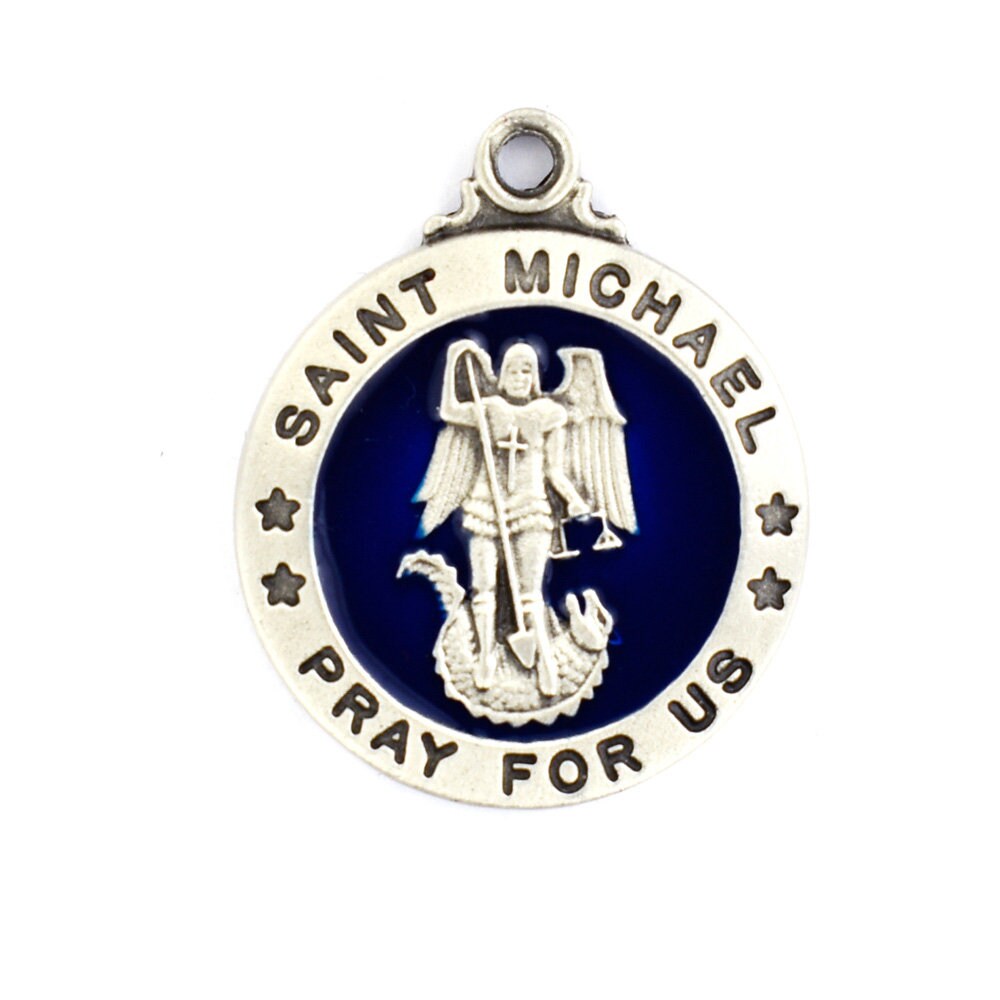 St. Michael Necklace Pewter