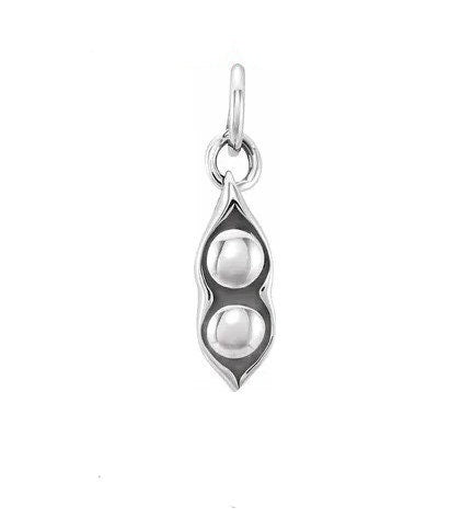 Sterling Silver Two Peas In A Pod Charm