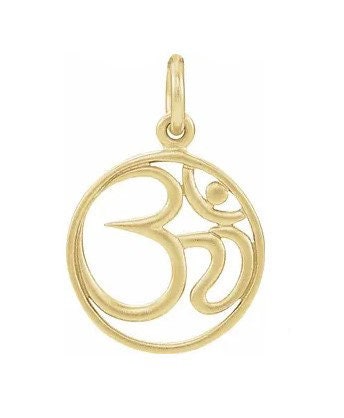 24K Gold-Plated Sterling Silver Om Charm