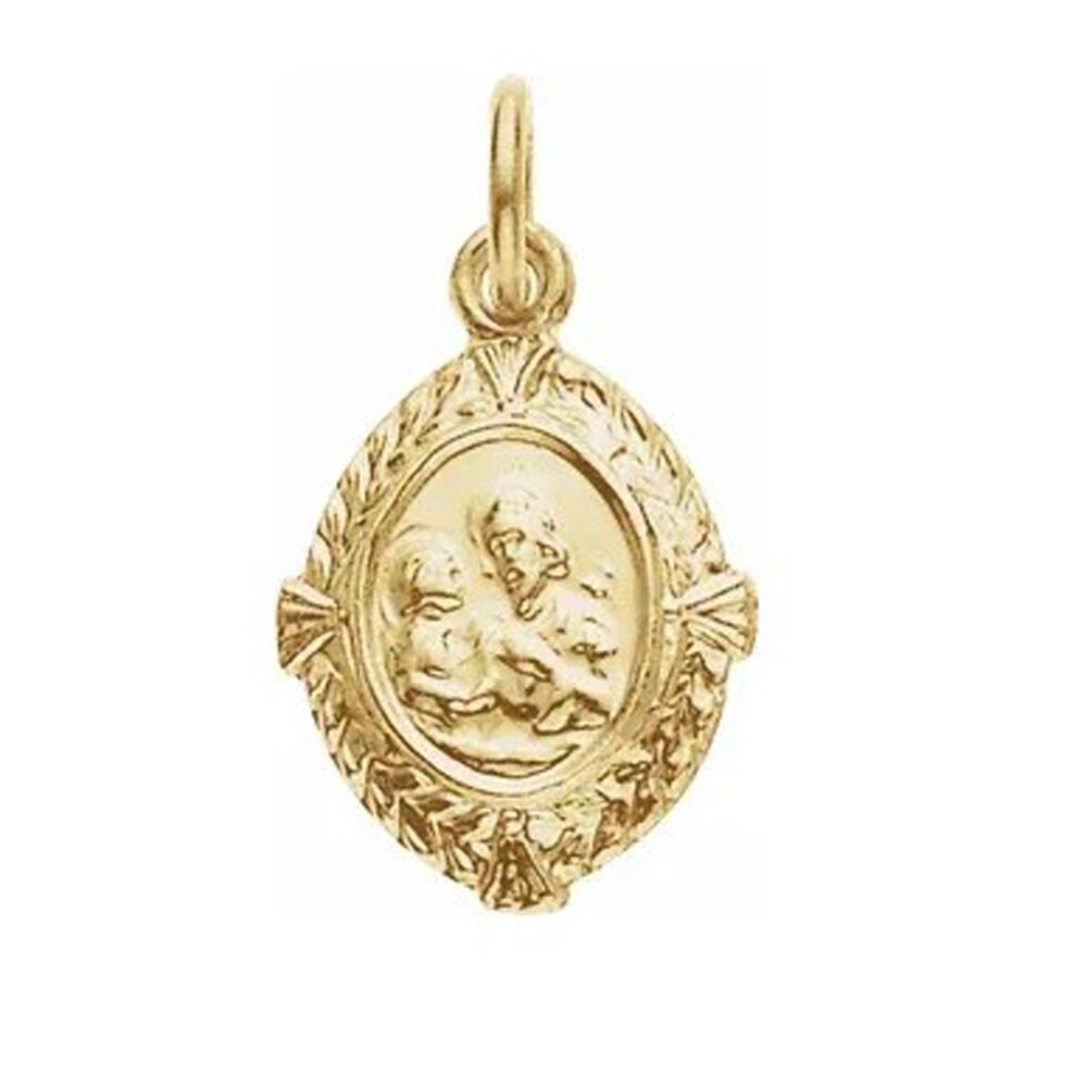 Mini Yellow  St. Joseph Medal
