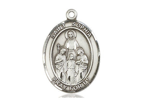 St Sophia Sterling Silver Pendant (NO CHAIN)