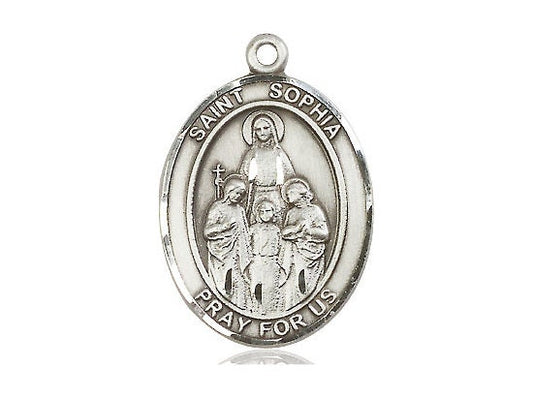 St Sophia Sterling Silver Pendant (NO CHAIN)