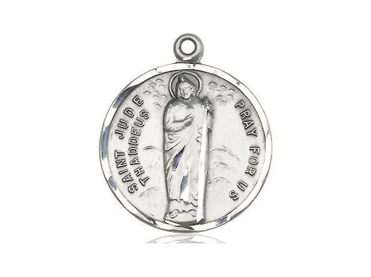 St Jude Sterling Silver Pendant (NO CHAIN)