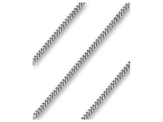 24” Light Rhodium Heavy Curb Chain 2.90mm
