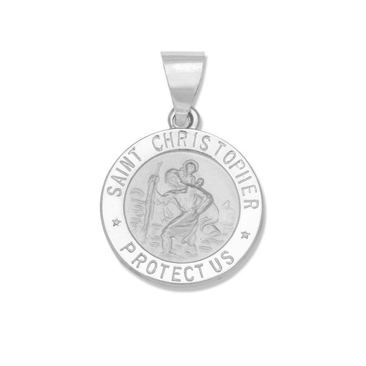 St. Christopher  Round Pendant