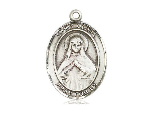 St Olivia Sterling Silver Pendant Only