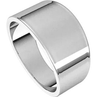 10mm Fit Flat Tapered Band Sterling Silver