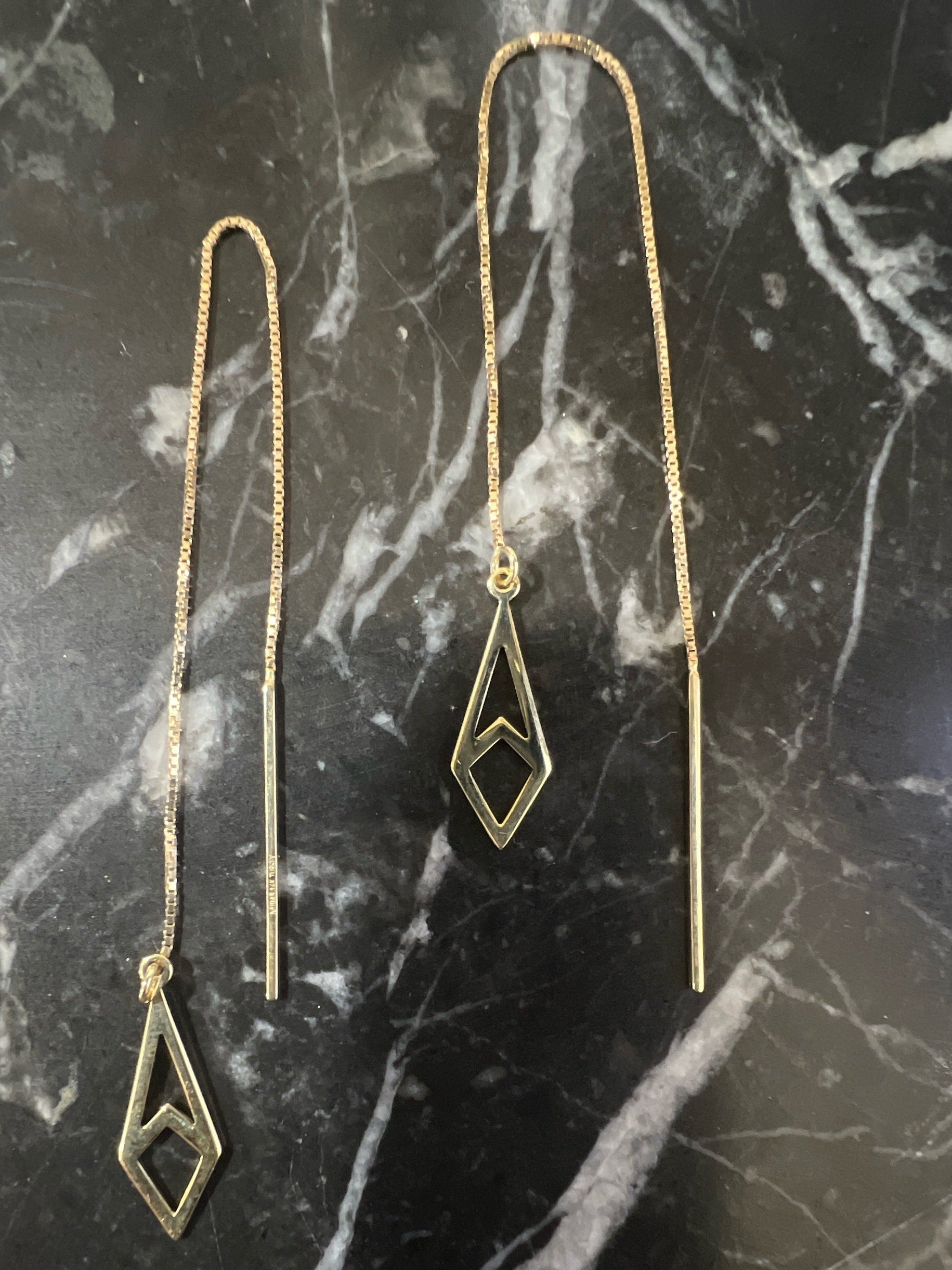 Open Pyramid Threader Earrings