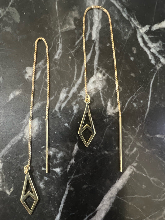 Open Pyramid Threader Earrings