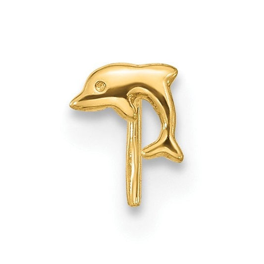 23 Gauge Dolphin Nose Ring