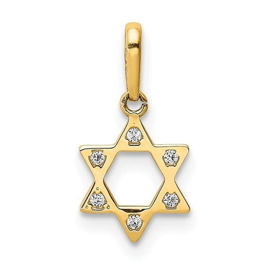 CZ Star of David Pendant